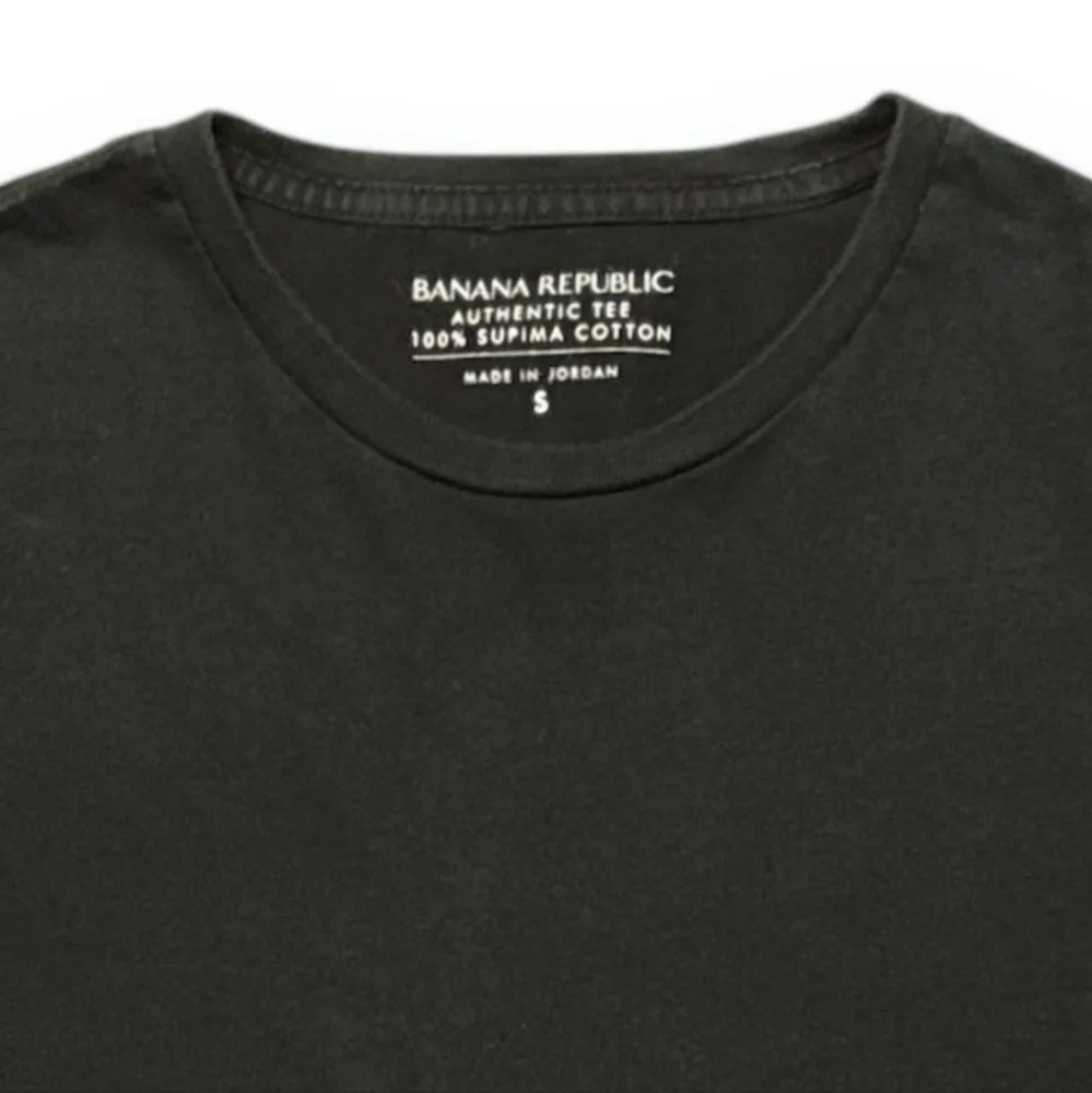 BANANA REPUBLIC Authentic Supima Crew Neck Short Sleeve Shirt